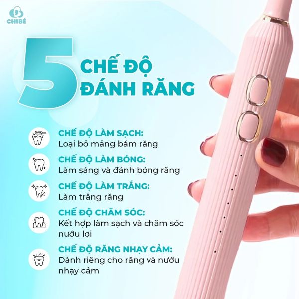 Bàn Chải Đánh Răng Điện ChiBé Sonic 2 CB039