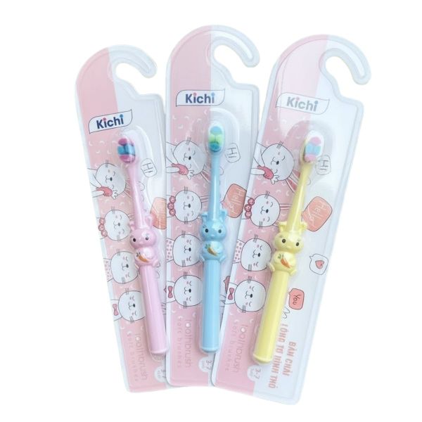 Bàn Chải Đánh Răng Kichi Hình Thỏ M0057 Cho Trẻ Từ 1 Đến 3 Tuổi