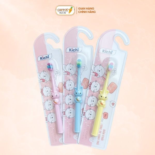 Bàn Chải Đánh Răng Kichi Hình Thỏ M0057 Cho Trẻ Từ 1 Đến 3 Tuổi