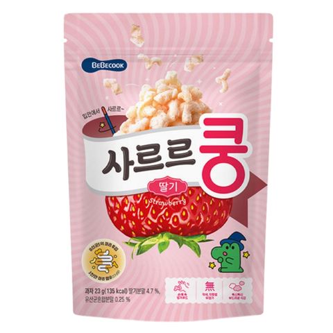 Bánh Bỏng Bổ Sung Lợi Khuẩn BeBecook Vị Dâu (Từ 12 Tháng)