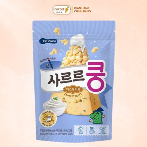 Bánh Bỏng Bổ Sung Lợi Khuẩn BeBecook Vị Sữa Chua Phô Mai (Từ 12 Tháng)