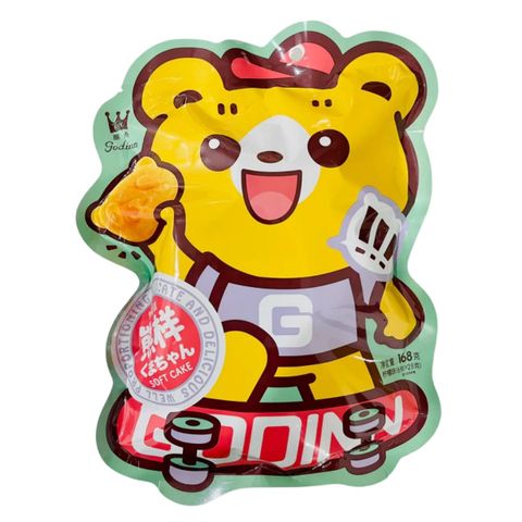 Bánh Bông Lan Trứng Hình Gấu Godinn Vị Chanh 168g