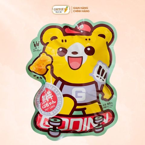 Bánh Bông Lan Trứng Hình Gấu Godinn Vị Chanh 168g