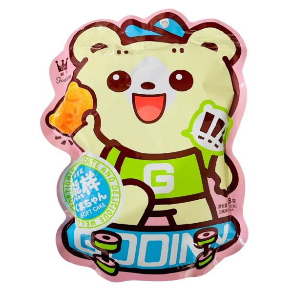 Bánh Bông Lan Trứng Hình Gấu Godinn Vị Đào 168g