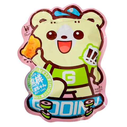 Bánh Bông Lan Trứng Hình Gấu Godinn Vị Đào 168g