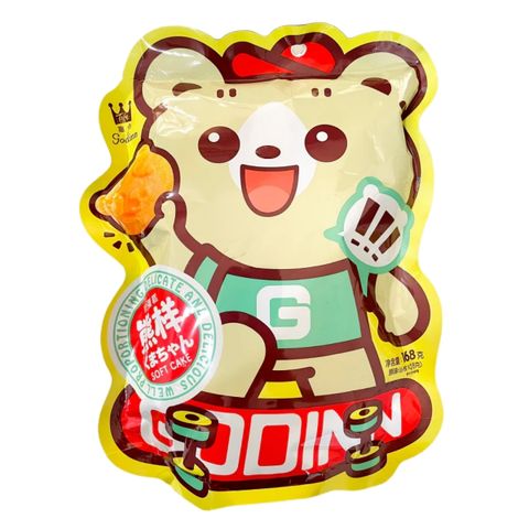 Bánh Bông Lan Trứng Hình Gấu Godinn Vị Truyền Thống 168g