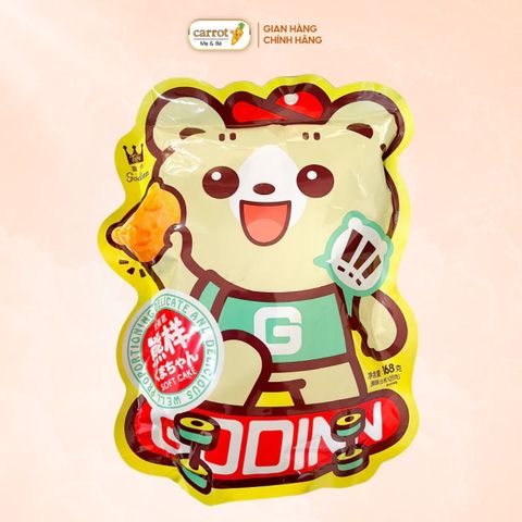 Bánh Bông Lan Trứng Hình Gấu Godinn Vị Truyền Thống 168g