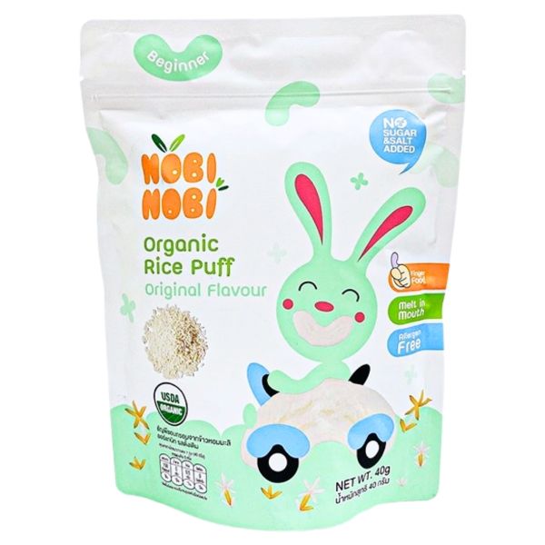 Bánh Gạo Ăn Dặm Hữu Cơ Nobi Nobi Vị Cà Rốt 30g (Từ 8 Tháng)