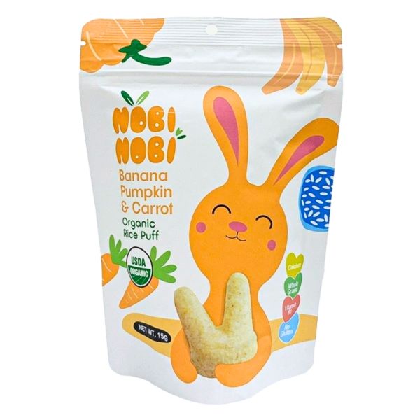 Bánh Gạo Ăn Dặm Hữu Cơ Nobi Nobi Vị Cà Rốt (Từ 8 Tháng)