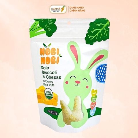 Bánh Gạo Ăn Dặm Hữu Cơ Nobi Nobi Vị Phô Mai 15g (Từ 8 Tháng)