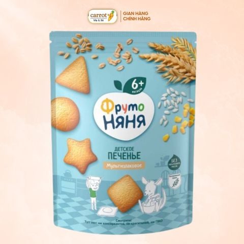 Bánh Quy Ăn Dặm FrutoNanny Vị Gạo Và Bắp (Từ 6 Tháng)