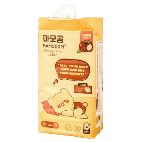 Bỉm - Tã Dán Mamogom Premium Size M 52 Miếng (6-11kg)