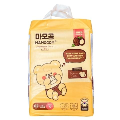 Bỉm - Tã Dán Mamogom Premium Size S 62 Miếng (4-8kg)