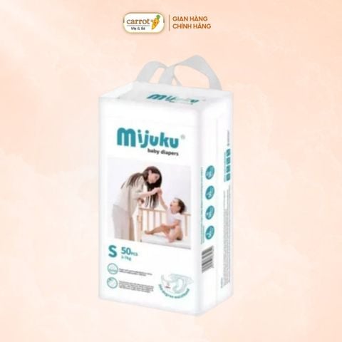 Bỉm - Tã Dán Mijuku Size S 50 Miếng (3-7Kg)