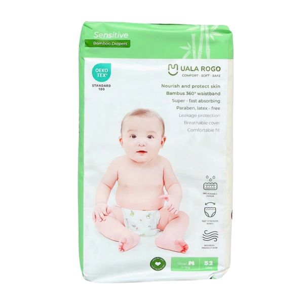 Bỉm - Tả Dán UalaRogo Size M 52 Miếng (6-11kg)