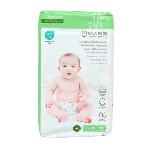 Bỉm - Tả Dán UalaRogo Size M 52 Miếng (6-11kg)