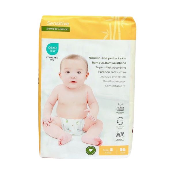 Bỉm - Tả Dán UalaRogo Size S 56 Miếng (4-8kg)