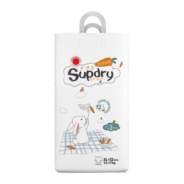Bỉm - Tã Quần Supdry Trắng Size XL 52 Miếng (12-17kg)