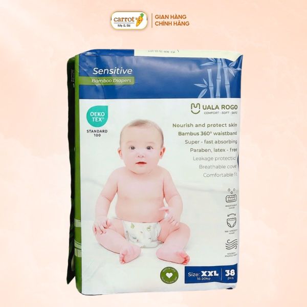 Bỉm - Tả Quần UalaRogo Size XXL 38 Miếng (15-20kg)