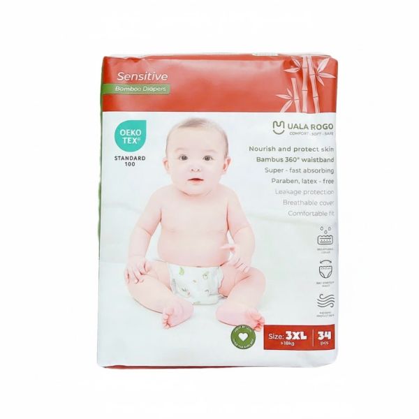 Bỉm - Tả Quần UalaRogo Size XXXL 34 Miếng (Trên 18kg)