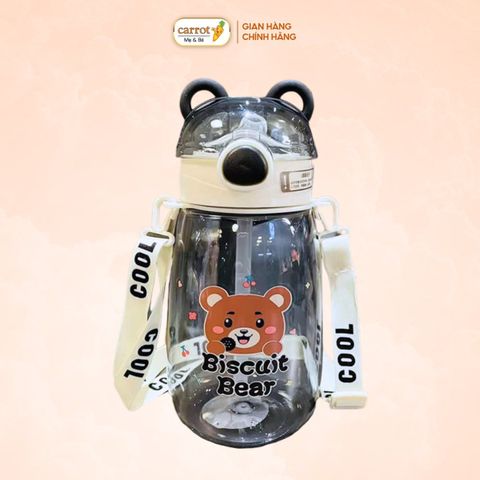 Bình Nước Cho Bé Họa Tiết Biscuit Bear XBO-2033 600ml