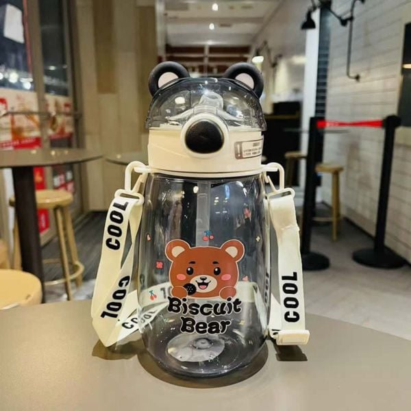 Bình Nước Cho Bé Họa Tiết Biscuit Bear XBO-2033 600ml