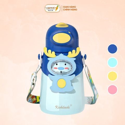 Bình Nước Giữ Nhiệt Cho Bé Kichilachi 500ml Bằng INOX 316 Không Gỉ