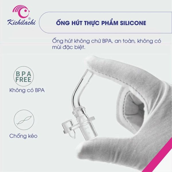 Bình Nước Khủng Long Kichi 240ml Có Tay Cầm Cho Bé 6m+