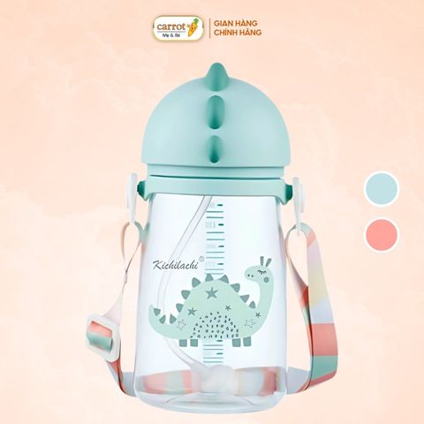 Bình Nước Khủng Long Kichi Nhựa PP Cao Cấp 360ml Cho Bé 6M+