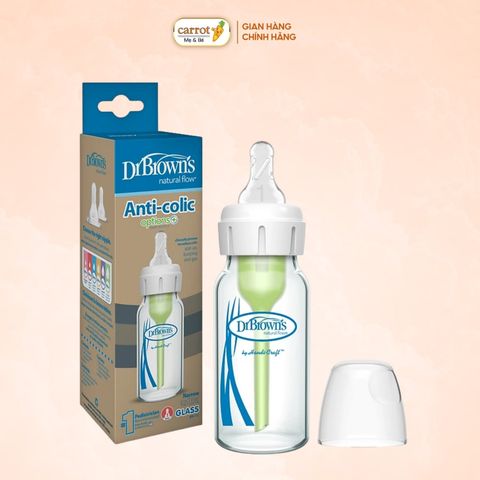 Bình Sữa Dr. Brown Thủy Tinh Cổ Hẹp 120ml