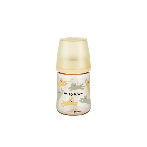 Bình Sữa Moyuum Thế Hệ 3 PPSU 170ml Mẫu Mèo - Kèm Núm Số 1