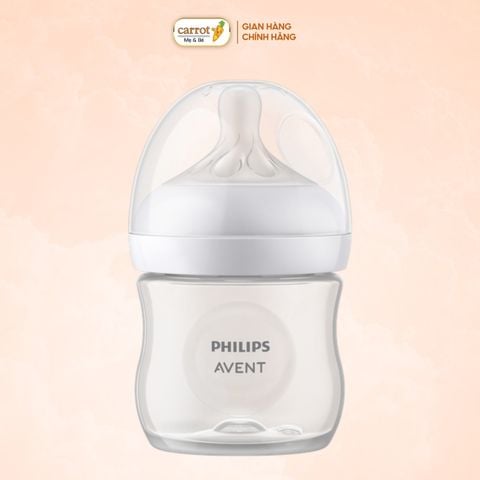 Bình Sữa Philips Avent Natural Nhựa PP 125ml Kèm Núm Số 2 (0m+)