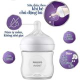 Bình Sữa Philips Avent Natural Nhựa PP 125ml Kèm Núm Số 2 (0m+)