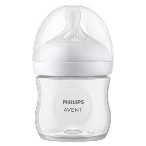 Bình Sữa Philips Avent Natural Nhựa PP 125ml Kèm Núm Số 2 (0m+)