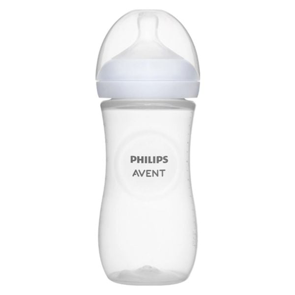 Bình Sữa Philips Avent Natural Nhựa PP 330ml Kèm Núm Số 4 (3m+)