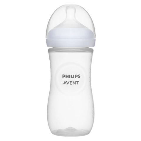 Bình Sữa Philips Avent Natural Nhựa PP 330ml Kèm Núm Số 4 (3m+)