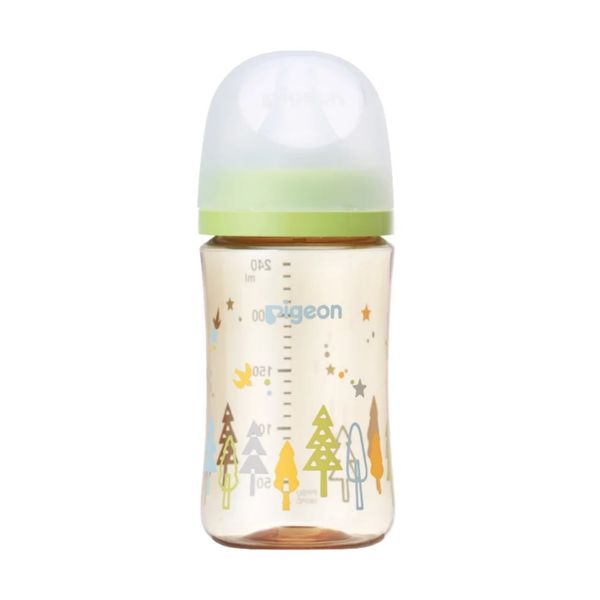 Bình Sữa Pigeon PPSU Plus Thế Hệ III 240ml Kèm Núm M