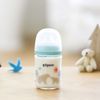 Bình Sữa Pigeon Thủy Tinh Borosilicate Thế Hệ III 160ml (Kèm Núm SS) - Họa Tiết Gấu