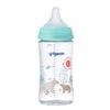 Bình Sữa Pigeon Thủy Tinh Borosilicate Thế Hệ III 240ml (Kèm Núm M) - Họa Tiết Gấu