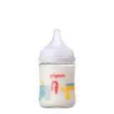 Bình Sữa Pigeon Thủy Tinh Borosilicate Thế Hệ III 160ml (Kèm Núm SS) - Họa Tiết Sở Thú