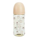 Bình Sữa UBMOM PPSU Cổ Rộng 280ml Họa Tiết Thỏ Cherry