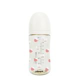 Bình Sữa UBMOM PPSU Cổ Rộng 280ml Họa Tiết Thỏ Dâu