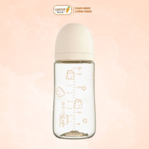 Bình Sữa UBMOM PPSU Cổ Rộng 280ml Họa Tiết Khủng Long