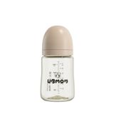 Bình Sữa UBMOM PPSU Cổ Rộng 200ml Họa Tiết Trơn Logo