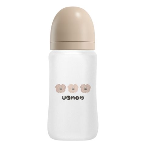 Bình Sữa UBMom Thủy Tinh Tráng Silicone 240ml