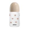 Bình Sữa UBMom Thủy Tinh Tráng Silicone 180ml