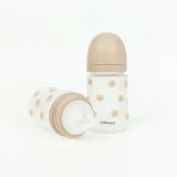 Bình Sữa UBMom Thủy Tinh Tráng Silicone 180ml
