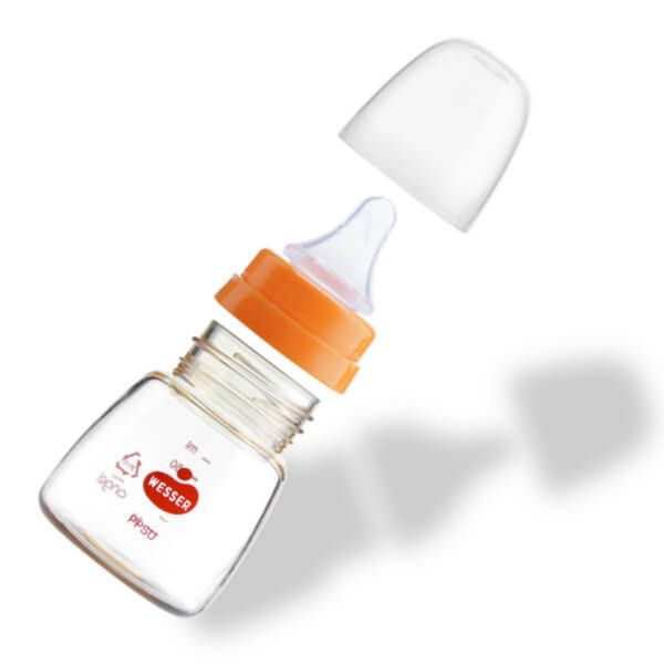 Bình Sữa Wesser Cổ Hẹp 60ml Kèm Núm S