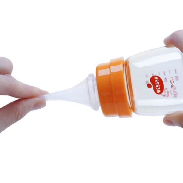 Bình Sữa Wesser Cổ Hẹp 60ml Kèm Núm S