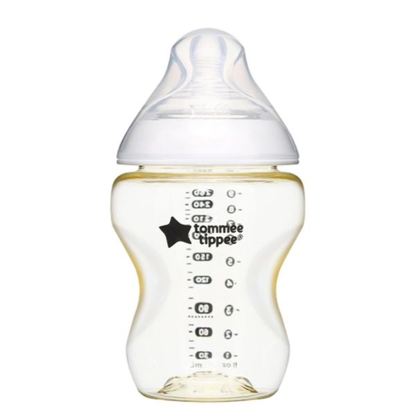 Bình Sữa Tommee Tippee PPSU Natural Star Cổ Rộng 260ml Trơn